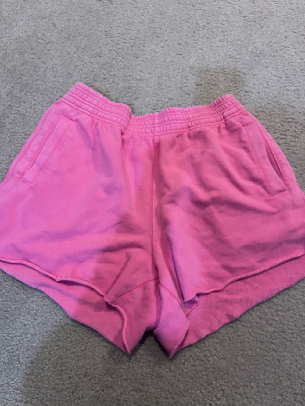 aerie Pink High-Waist Athletic Lounge Shorts large comfy
